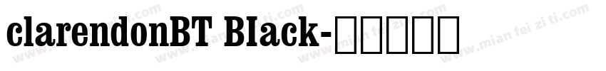 clarendonBT BIack字体转换
